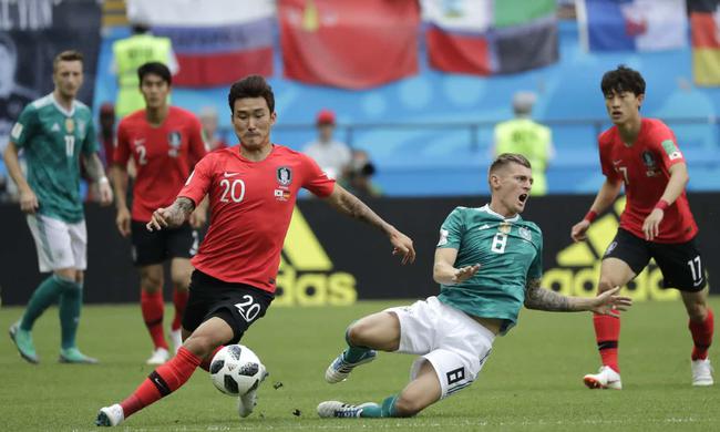 世界杯-孙兴慜两失得分良机 德国上半时0-0平韩国
