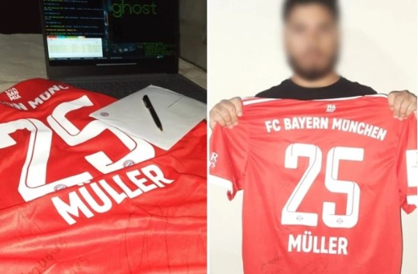黑客入侵拜仁官方网站 拜仁奖励他一件穆勒签名球衣